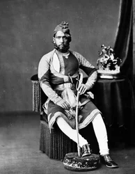 Maharaja Jashwant Singh de Bharatpur, vers les années 1870